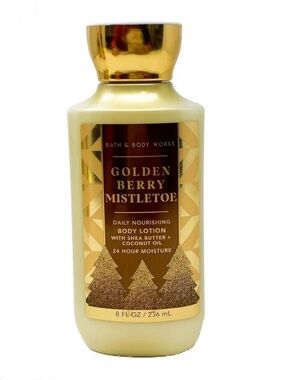 Bath & Body Works Golden Berry Mistletoe Body Lotion - Gold